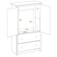 thumbnail image 4 of Prepac Monterey White TV/Wardrobe Armoire, 4 of 5