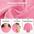 thumbnail image 5 of Actgleam Girls Short Sleeve Tutu Dress Birthday Wedding Party Tulle Dresses,Sizes 5-12,Pink, 5 of 11