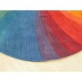 thumbnail image 2 of EORC Lollipop Hand-Tufted Wool Contemporary Swirl Rug, 4' Round, 2 of 4