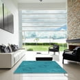 thumbnail image 7 of Ahgly Company Machine Washable Indoor Round Transitional Dark Cyan Green Area Rugs, 5' Round, 7 of 7