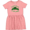 thumbnail image 3 of Inktastic St. Patrick's Day Cutest Clover in the Patch in Plaid Girls Toddler Dress, 3 of 5
