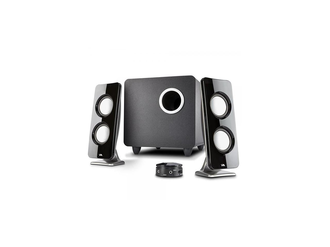 Cyber Acoustics 62W 2.1 Stereo Speaker with Subwoofer (CA-3610) Great for multimedia laptop or PC computers - perfect for Music, Movies, and Gaming