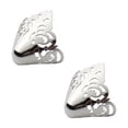 thumbnail image 4 of lionlar 2 Pieces Metal Shoes Pointed Protector Solid Color Decoration Shoes Tips Cap, 4 of 9