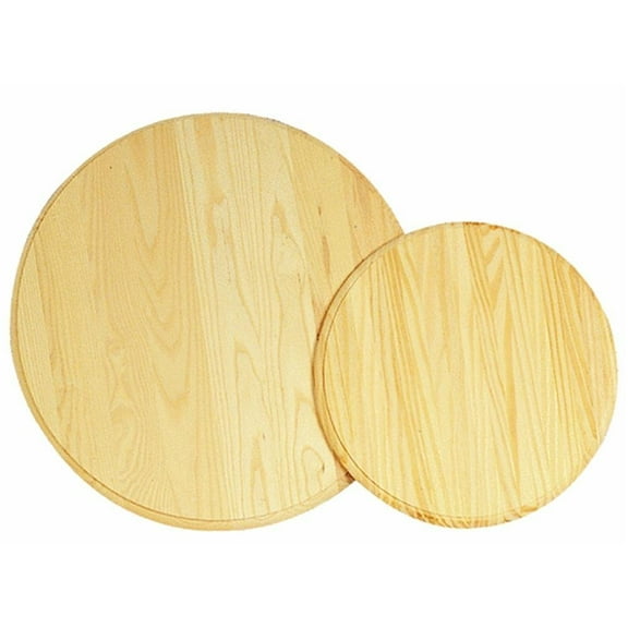 Waddell Manufacturing Round Table Top Modern Style - Pine, 0.9 In Thick, Beige