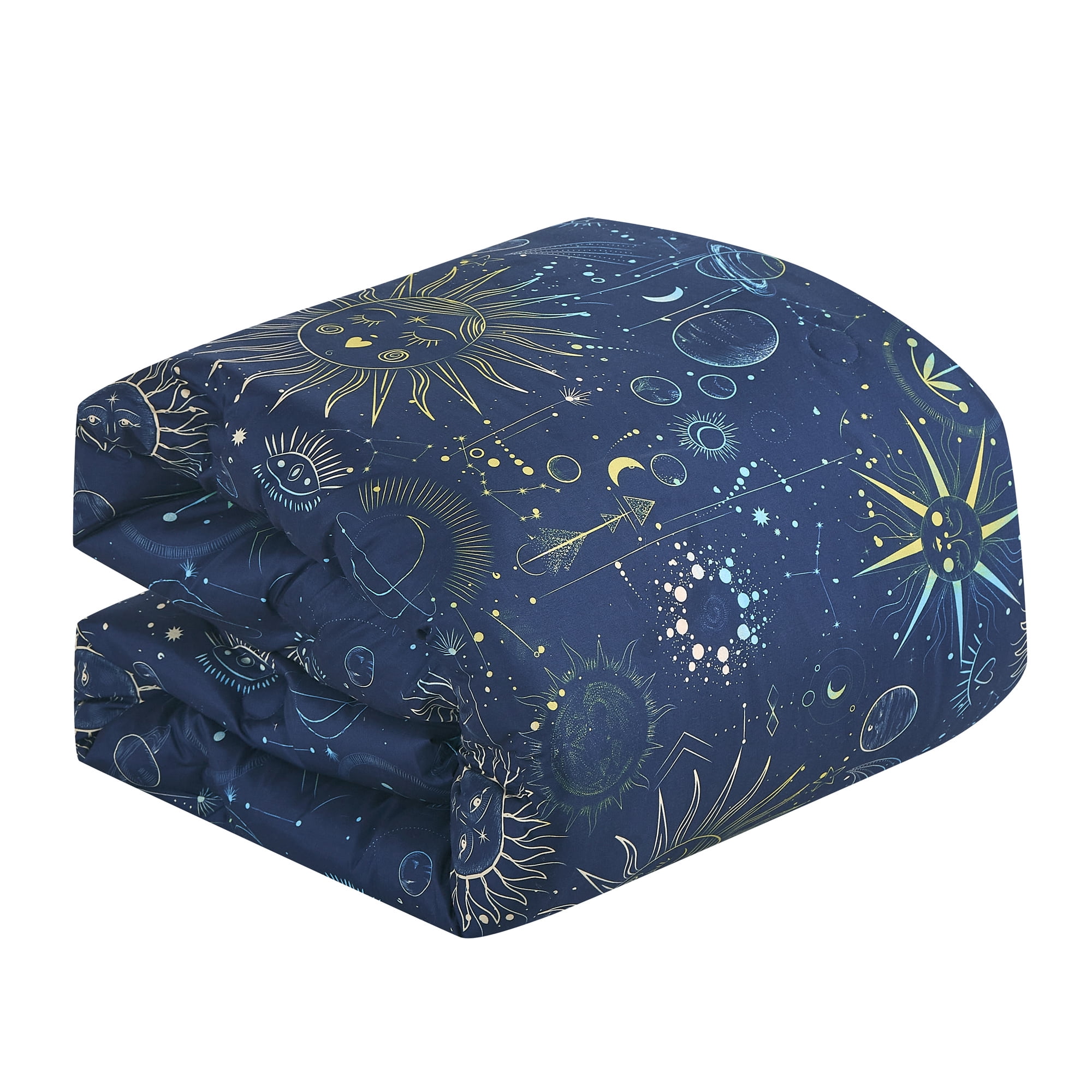 EvJK 3-4PC KID COMFORTER – Soft & Cozy Ultra Soft Print Comforter with Coordinated Shams and Toy Pillow, Full