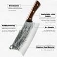 thumbnail image 3 of 7PCS Butcher Knife Set,Welan Hand Forged Meat Cleavers & Kitchen Knives with Ergonomic Handles, Stainless Steel, Perfect for Home, Camping & BBQ, 3 of 8