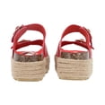 thumbnail image 3 of Sandalia De Plataforma Con Yute Para Mujer Rojo Dos Evillas Platonia PIA-07-ROJO, 3 of 5