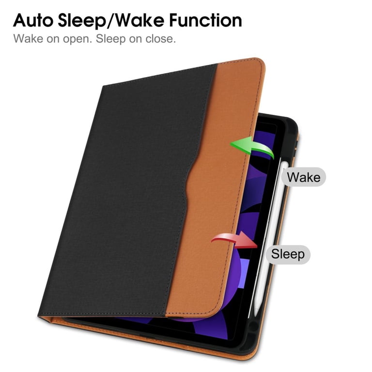 iPad Pro 12.9 Case (2022-2018), 6th-3rd Gen, Pencil Holder, Folio