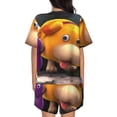 thumbnail image 3 of Lsque Pikmin Women's Short-Sleeved Pajama Set - 2 Piece Soft and Lightweight Sleepwear Set-Large, 3 of 9