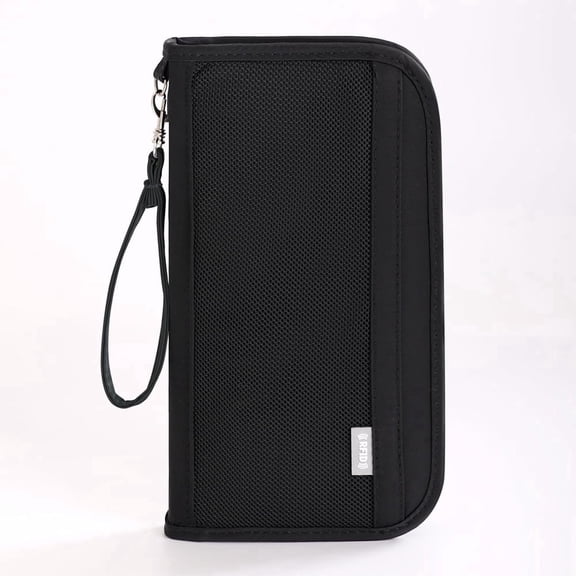 Travel Passport Case and RFID-Shielded Wallet, Zipper Closure, Card Organizer, Ideal for Going Out, Lightweight, Unisex