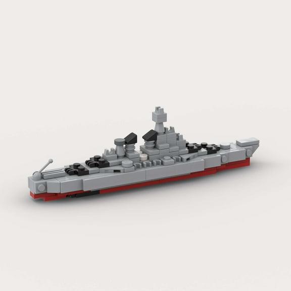Children's puzzle matching toy moc block battleship model