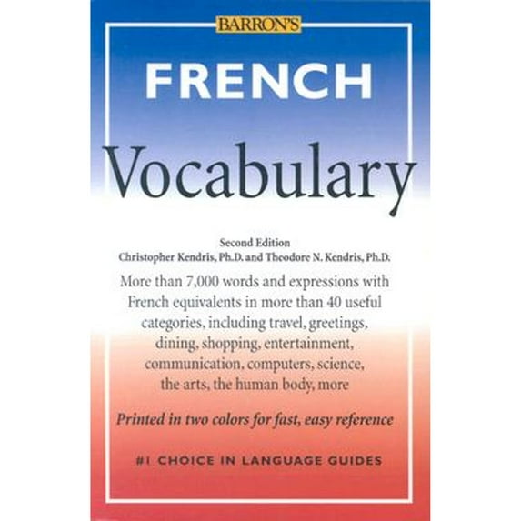 Pre-Owned Barron's Vocabulary: French Vocabulary (Edition 2) (Paperback)