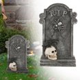 thumbnail image 2 of CoreLiving Halloween Tombstones Skeleton Props Realistic RIP Gravestones for Halloween Decorations Outdoor Yard Lawn Graveyard Decor Spooky Lawn Accent, 2 of 10