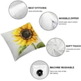 thumbnail image 6 of nygtbtfer Ink Oil Painting Yellow Sunflower Summer Decorative Throw Pillow Cover Case Home Living Room Bed Sofa Car Linen Square White, 6 of 7