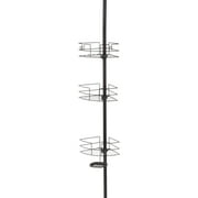 HomeZone 3 Tier Extension Pole Corner Shower Caddy with Wire Shelves - Oil Rubbed Bronze