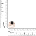 thumbnail image 4 of AFFY 1.75 Carat Black Onyx Bold Solitaire Ring In 14K Rose Gold Plated 925 Sterling Silver For Men's Ring Size 9.5, 4 of 4