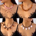thumbnail image 2 of PISONIC Halloween Pumpkin Pendant Necklace Witch Cat Charms Necklace Party Ghost Chain Necklaces for Women, 2 of 10