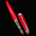 thumbnail image 5 of Caran d'Ache Leman Red Silver Fountain Pen - Medium, 5 of 8