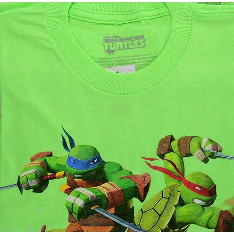 Boy's Teenage Mutant Ninja Turtles Best Friend Shot T-Shirt - Kelly Green -  Large