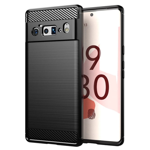 PANDACO Black Brushed Metal Case for Google Pixel 6