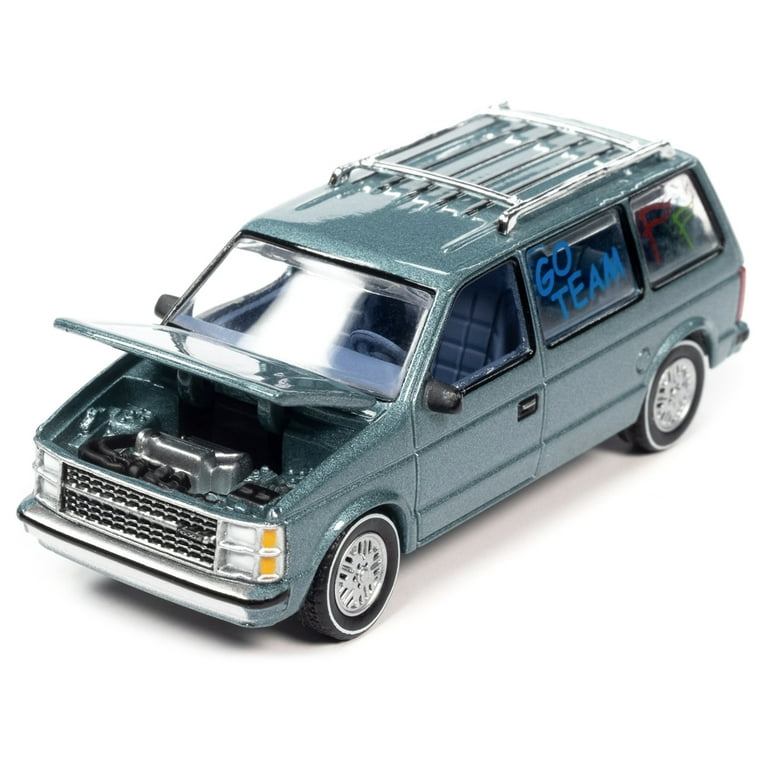 2018 Ford F-150 Pickup Truck Red and 1984 Dodge Caravan Minivan