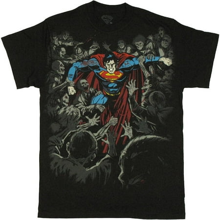 Superman Zombie Fight T Shirt (Superman Best Fight Scene)