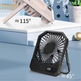 thumbnail image 4 of Personal Fans Small Desk Fan Portable, Travel Fan With Power Bank,3 Speeds Personal Fan Quiet Fan For Outdoor, 4 of 5