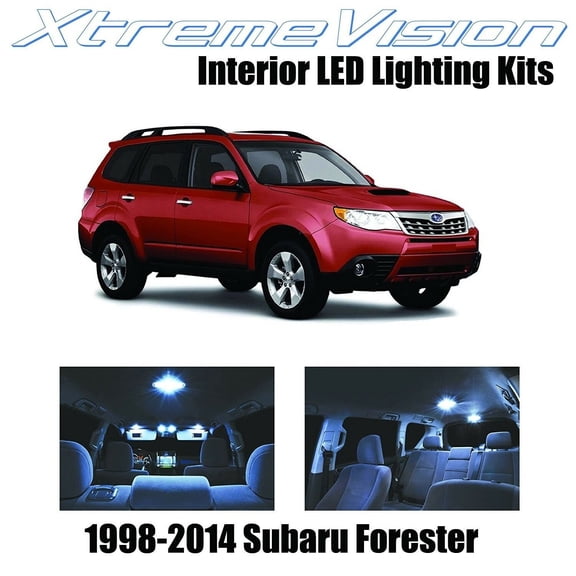 XtremeVision LED forÂ® Subaru Forester 1998-2014 (6 Pieces) Cool White Premium Interior LED Kit Package   Installation Tool