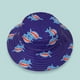 thumbnail image 4 of KAKOWELY Sombrero de pescador anti-UV para niños, sombrero de sol de dibujos animados, sombrero de cubo con correa ajustable para la barbilla, 4 of 5