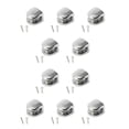 thumbnail image 1 of Estante de vidrio Injueey Diecast Galvanizado Ajustable Heavy Duty Vitrina Soporte de abrazadera 6-8mm 10piezas, 1 of 1