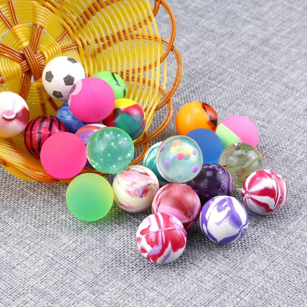 Pllieay 24 Pcs Jet Bouncy Balls for Kids Birthday Party Favors, Mixed Color Rubber Bouncing Ball Gift Toys for Boys and Girls,Gift Bag Filling for Children - image 3 of 8