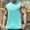 Sky Blue, variant on Mens Tank Tops Qiggri Men's Casual Solid Color Mesh Round Neck Pullover Sports Sleeveless Fashion