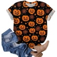 thumbnail image 5 of Duqingm Halloween Shirts for Women Short Sleeve Cute Print T Shirt Halloween Costumes for Women 2026,XL, 5 of 6
