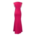 thumbnail image 2 of Vedolay Womens Dress Women's Formal Summer Sleeveless Dress Loose Split Maxi Dresses with Pockets,Hot Pink XXL, 2 of 5