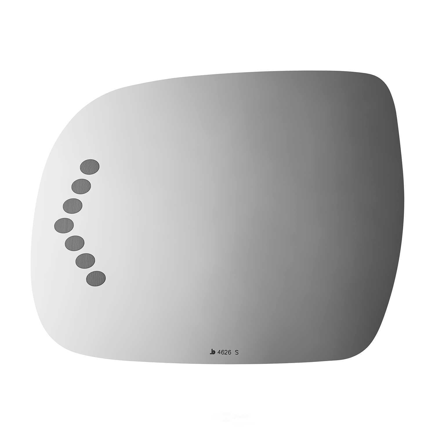 Burco Side View Mirror Replacement Glass - Clear Glass - 4626S