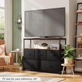 thumbnail image 3 of DEVAISE TV Stand for 45" TV, Storage Dresser with Fabric Drawers for Living Room, Bedroom, Black, 3 of 9