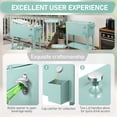 thumbnail image 3 of Alvantor 80 QT Rolling Cooler Cart Patio Ice Chest with Shelf,Bottle Opener and & Cap Collector for 48 Hour Cold Drinks, 3 of 12