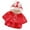 Red, variant on Lindreshi Winter Coats for Toddler Girls and Boys Toddler Girls Solid Color Plush Cute Rabbit Ears Winter Hoodie Thick Coat Cloak