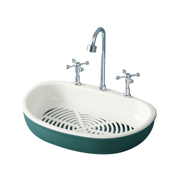 Billuyoard Grifo de colores de doble capa Jabonera Fregadero Jabonera Drenaje Jabonera de doble capa Desmontable con viscosa sin perforaciones Gran Suministros de limpieza para el hogar No.1 Billuyoard HA026978-01