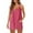 Hot Pink, variant on Athletic Dresses for Women Hot Shot Mini Dress Oversized Sleeveless Spaghetti Straps Tennis Dress with Pockets for 2025 Summer Vacation