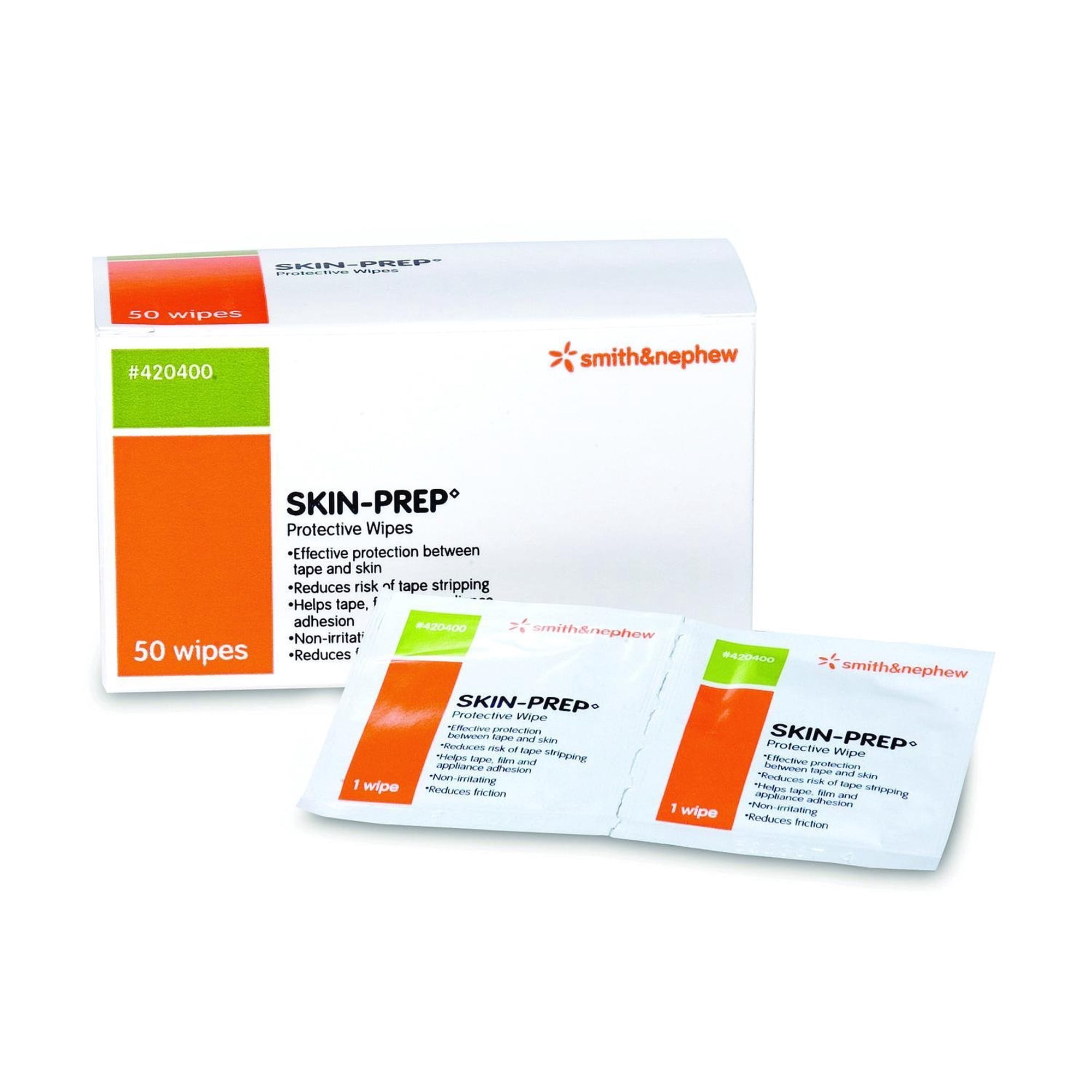 Skin-Prep Liquid Film Forming Protective Barrier Wipe, 20 Boxes of 50