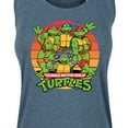 thumbnail image 3 of Teenage Mutant Ninja Turtles - Retro Sunset Circle - Women's Racerback Tank Top, 3 of 5
