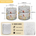 thumbnail image 6 of Pastoral Wild Flowers Pressure Cooker Cover Floral Leaves Plants Farmhouse Dust Cover for Kitchen Appliances with Top Handle & Storage Pockets, Fits 6 Quart Instant Pot, Air Fryer, Crock Pot, 6 of 9