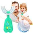thumbnail image 1 of Dinosaur Style Children'S U-Shape Toothbrush For 360° Thorough Cleansing Whitening Massage Toothbrush U- Type Modeling Toothbrush For Children, Manual Toothbrush, 1 of 1