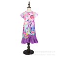 thumbnail image 1 of Vestido de noche de verano Pijamas para ni?os Ropa de casa para ni?os Pijamas de unicornio blanco de dibujos animados para bebés Pijamas para ni?as Batas ZefeiWu 1327533437141, 1 of 1