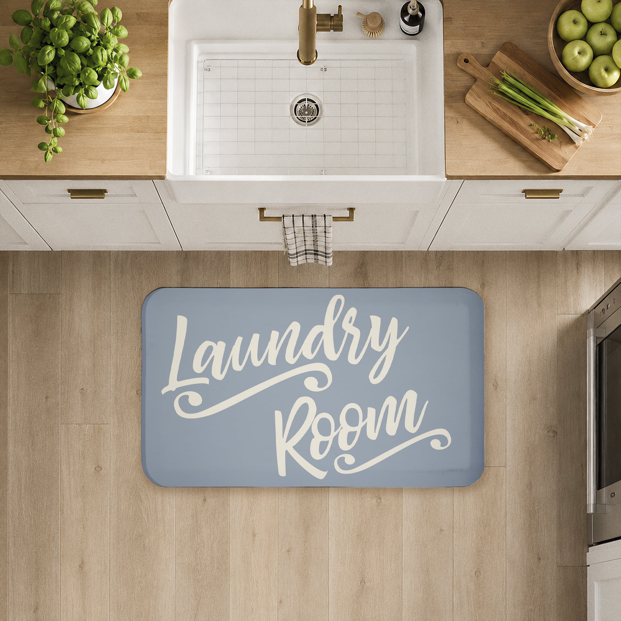 Stupell Industries Laundry Cursive Typography Printed Anti-Fatigue Floor Mat, design by SunDance Group; LLC