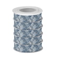 thumbnail image 2 of 5 Rolls Christmas Ribbon 1.5 inch Wide Decorative Ribbon for Gift Wrapping and Holiday Decorations Blue Plaid Pattern, 2 of 7