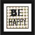 thumbnail image 1 of Shamp, Cindy 20x20 Black Ornate Wood Framed with Double Matting Museum Art Print Titled - Be Happy, 1 of 4