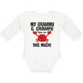 thumbnail image 3 of Inktastic My Grammy and Grampy Love Me Boys or Girls Long Sleeve Baby Bodysuit, 3 of 5