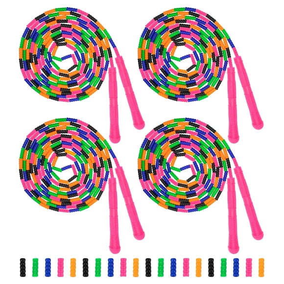 Jump Rope Coolrunner de 16 pies de largo (paquete de 4), doble, rosa holandés